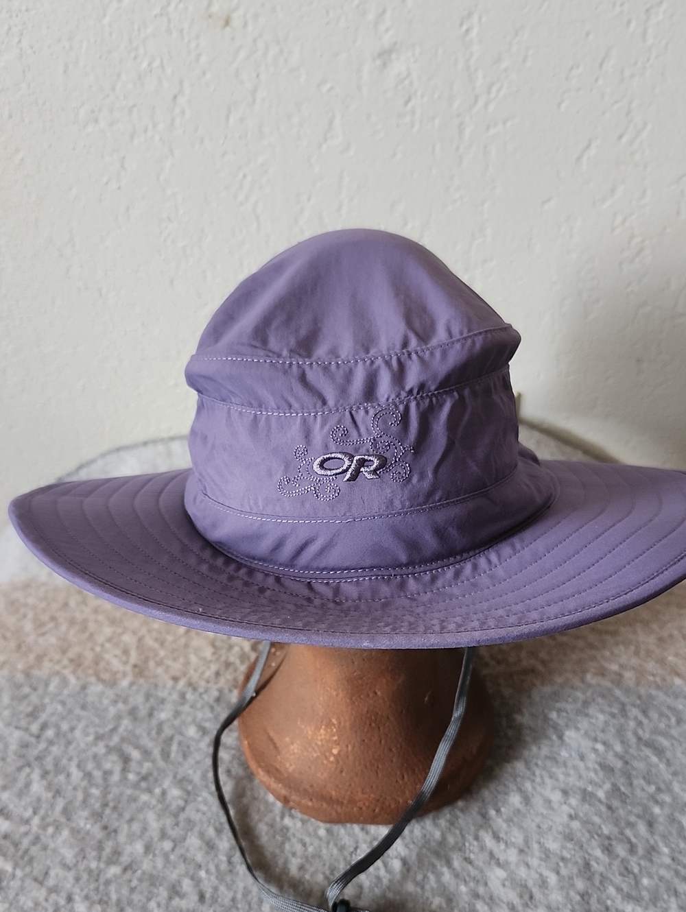 OR Outdoor Research Lavender Purple Wide Brim Sun Hiking Hat Sz M Hiking Gear